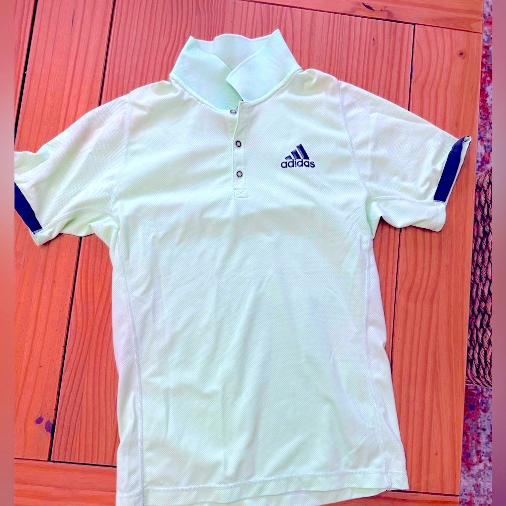 Adidas polo tennis shirt mauve green